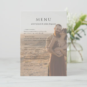 Menu Clean Photo Mariage moderne