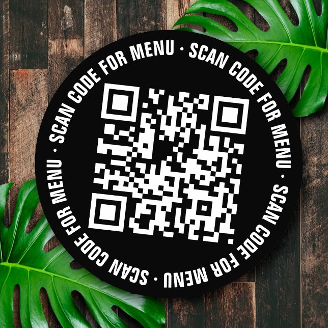 Menu Code QR Restaurants Stickers (Créateur téléchargé)