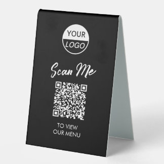 Menu Code QR | Signe Pedestal sans contact classiq