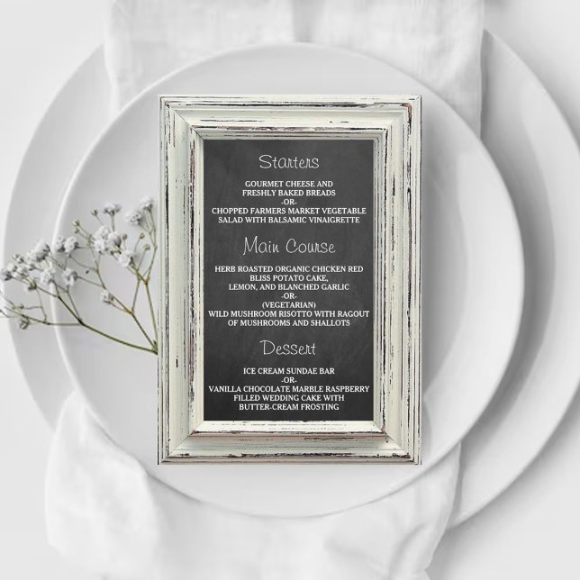 Menu Collection de Mariage de cadre et de tableau de bo (Créateur téléchargé)