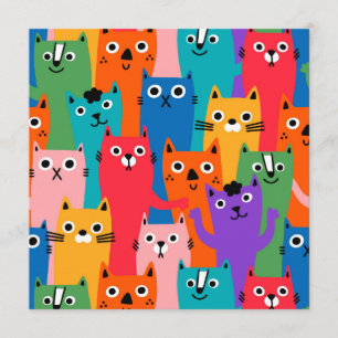 Menu Colorful cats