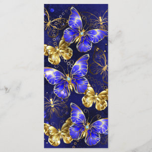 Menu Composition avec papillons Sapphire
