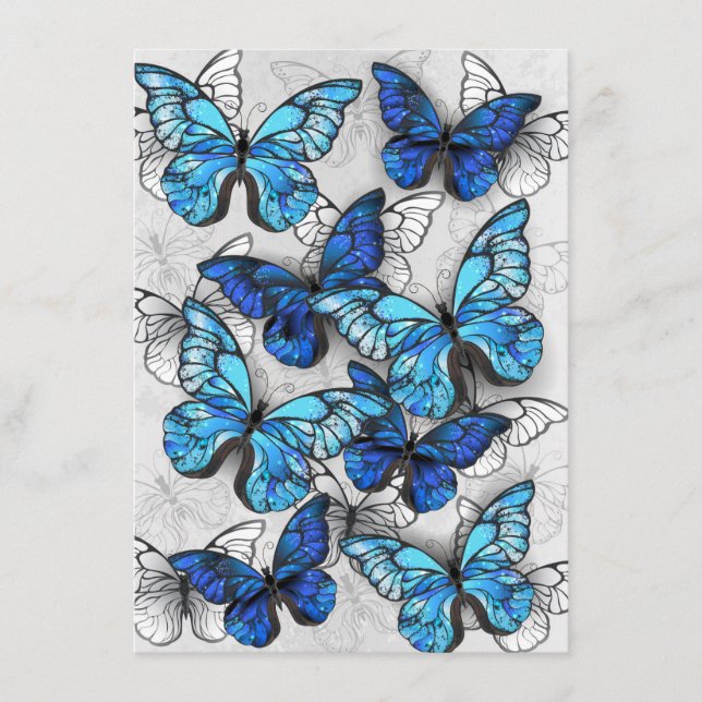 Menu Composition des White and Blue Butterflies (Devant)