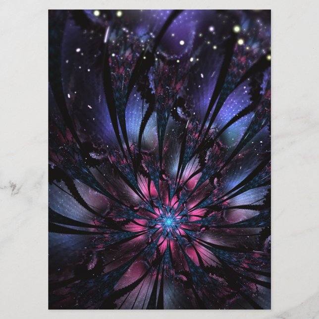 Menu Conception Abstraite des fleurs fractales. (Devant)