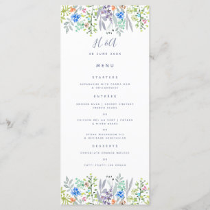 Menu Cornflower verdure rustique Mariage Petit déjeuner