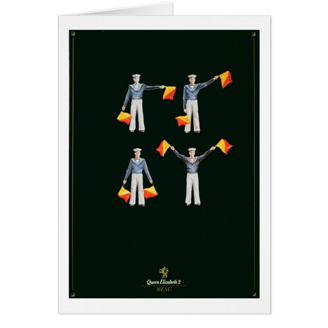 Menu cover from aboard the QE2 (colour litho) (Front)