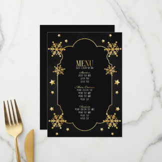 Menu Créez vos propres flocons de neige Art Déco person