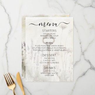 Menu Créez Votre Propre Clé Vintage Shabby Chic Personn