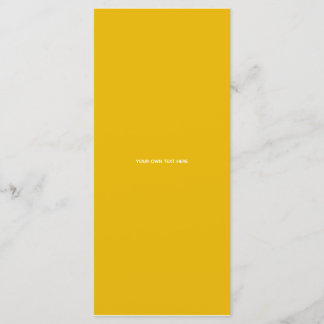 Menu Créez Votre Propre Conception Personnalisée Jaune
