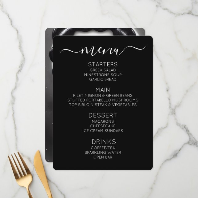 Menu Créez votre propre Pinceau d'étoile noire rétro (Devant/Arrière en situation)