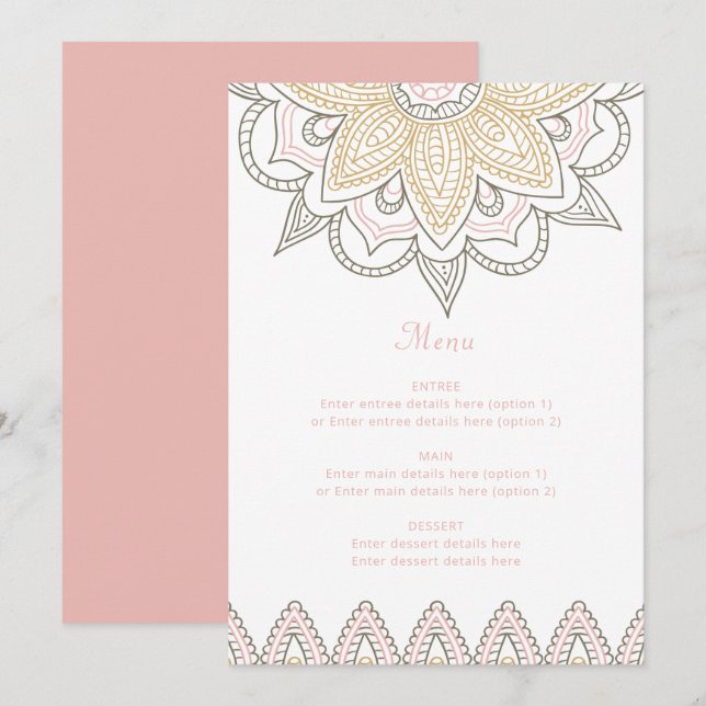 Menu_Custom for Clary Invitation (Front/Back)