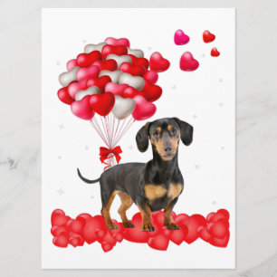 Menu Dachshund Valentines Day Out Amoureux des chiens d