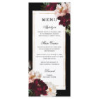 Dark Moody Bourgogne Blush Floral Mariage or