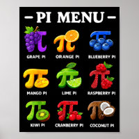 Menu day 3,14 math teacher symbol funny pie pun 