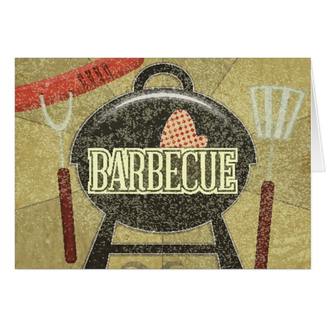 Menu de barbecue (Devant horizontal)