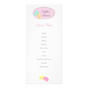 MENU DE CARTE EN Rack D'Affaires Macaron CUTE
