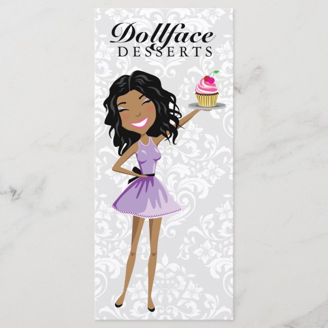 Menu de damassé d'Ebonie de 311 desserts de (Devant)