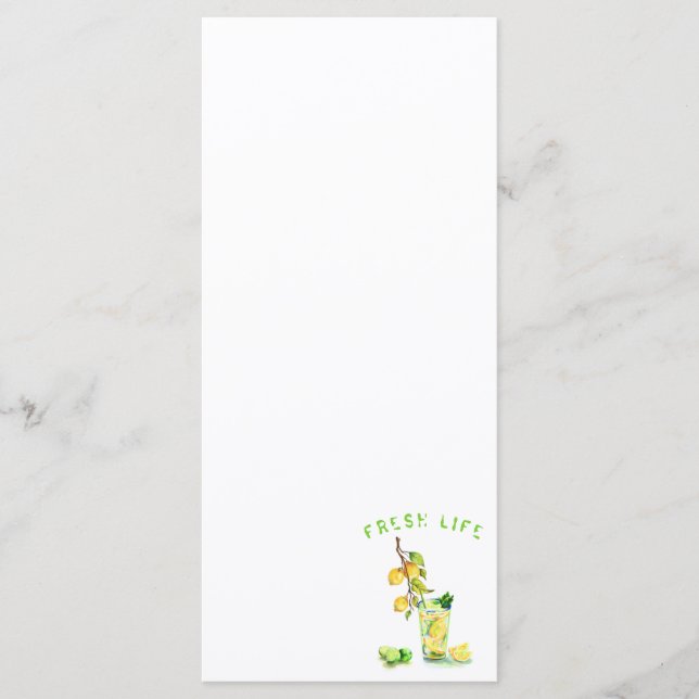 Menu de fête avec jus de citron Cool Boisson - Vot (Devant)