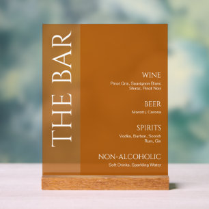 Menu de la barre de Mariages à deux tons en terre