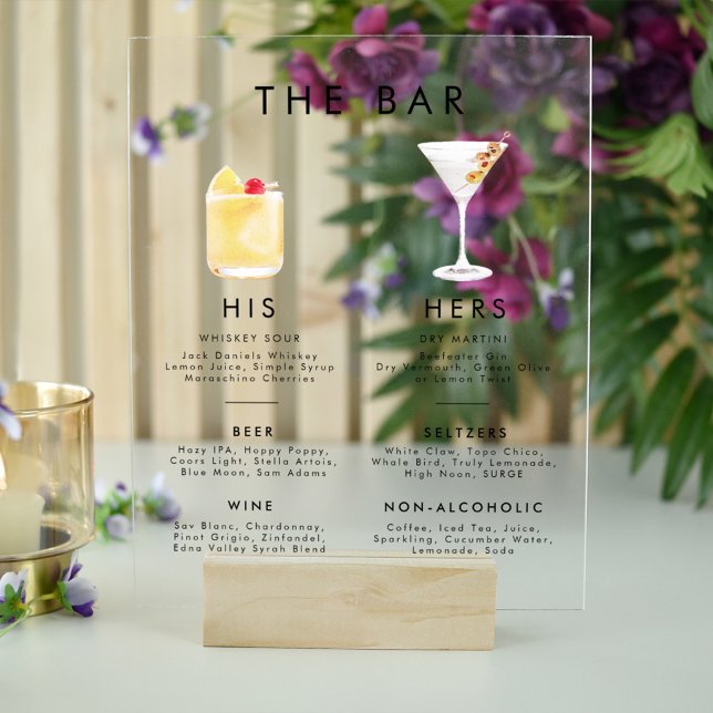 Menu de la barre des boissons de style classique m (Créateur téléchargé)