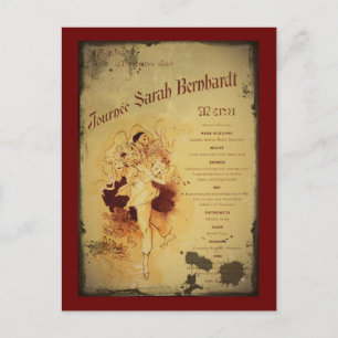 Menu de la Journee (Menu) Postcard