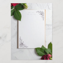 menu de mariage