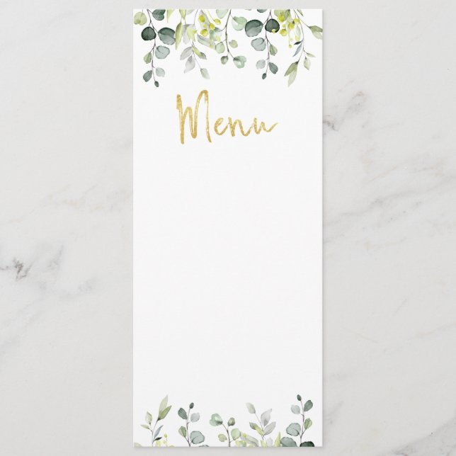 Menu de mariage (Devant)