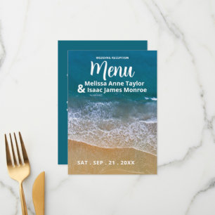 Menu de mariage Blue Sea Beach