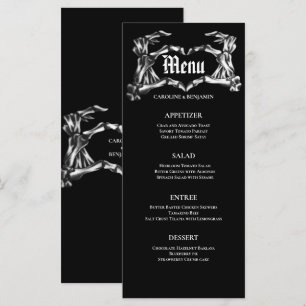 Menu de mariage élégant d'Halloween