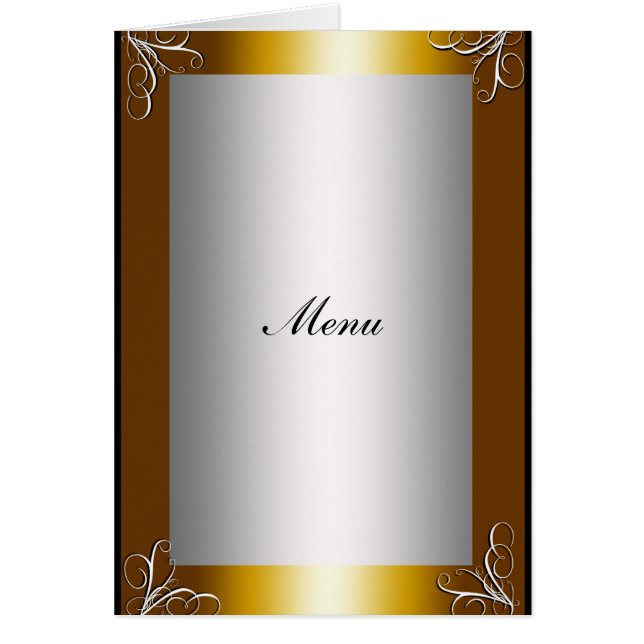 Menu de mariage le plus populaire (Devant)