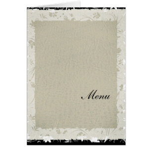 Menu de mariage le plus populaire Papier vieux