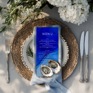 Menu de mariage personnalisé à l'encre moderne, gr
