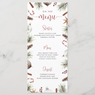 Menu de Noël rustique