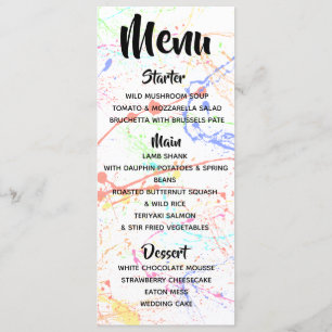 Menu découpé