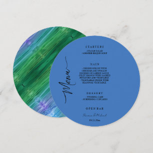 Menu Dégradé de fusion artistique aquarelle éthérée