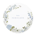 Délicat Fleur Bleu Doux Wreath Personnalisé