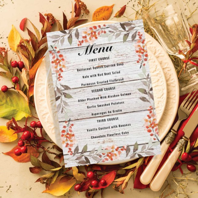 Menu des baies Thanksgiving (Créateur téléchargé)