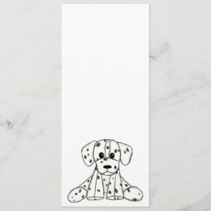 Menu Dessin simple de contour de chien Dalmatien rembou