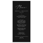 Dîner de Mariage de calligraphie noire en blanc