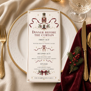 Menu Dîner de Noël Casse-Noisette avant le rideau
