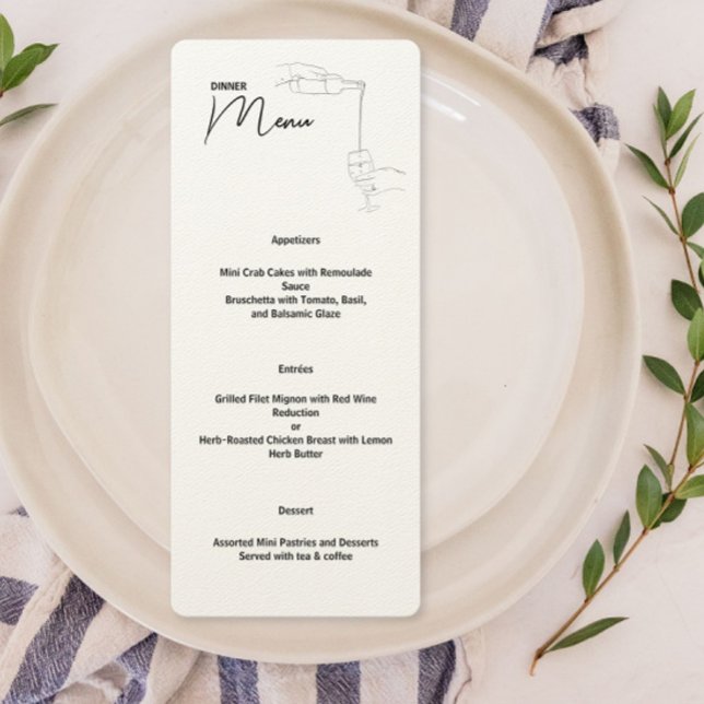 Menu Dîner Dîner De Ligne (Créateur téléchargé)