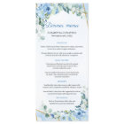 Dîner Dusty Blue Eucalyptus Verdure Gold Frame