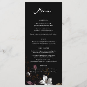 Menu Dîner Mariage Florence