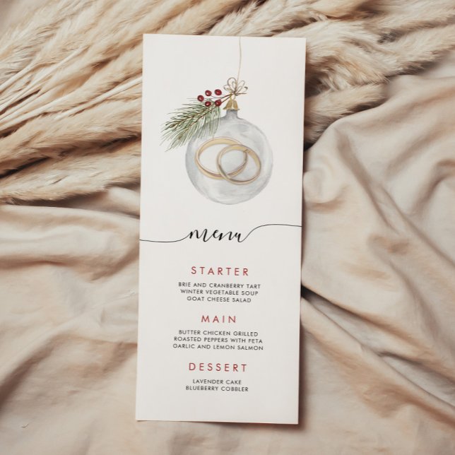 Menu d'ornement de Noël d'hiver (Créateur téléchargé)