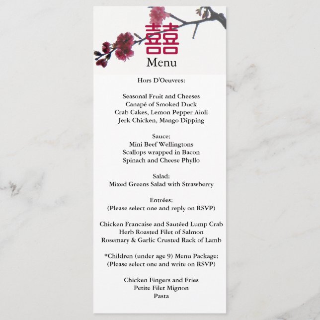 Menu double bonheur de bienvenue du printemps Saku (Devant)