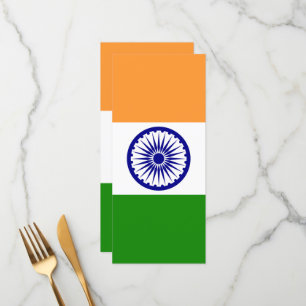Menu Drapeau de l'Inde