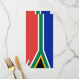 Menu drapeau sud-africain