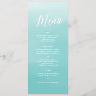 Menu du bord de la mer  