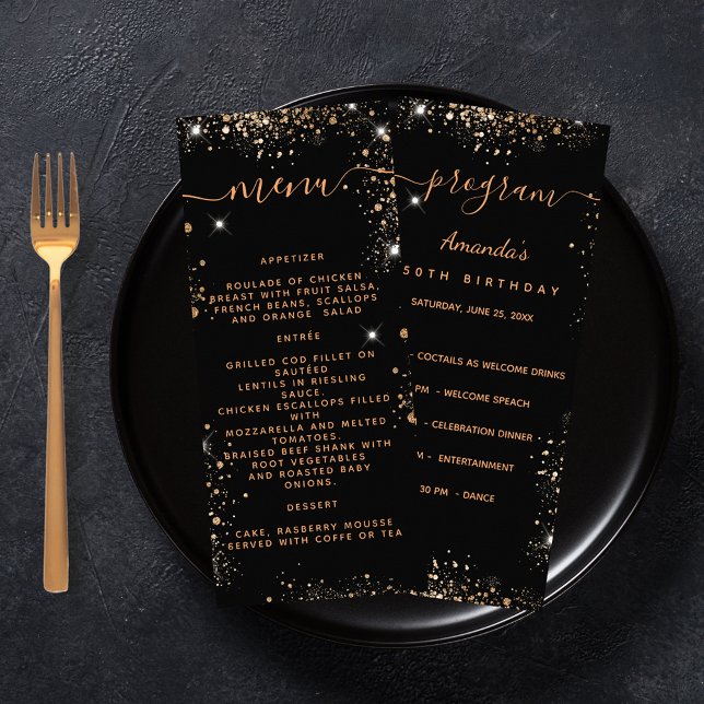 Menu du programme d'anniversaire parties scintilla (Créateur téléchargé)