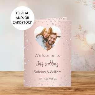 Menu du programme de bienvenue en photo avec diama